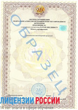 Образец сертификата соответствия (приложение) Назрань Сертификат ISO 22000